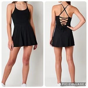 Arizona Womens Sleeveless Active Tennis Dress Juniors